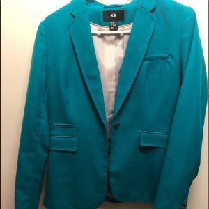 H&M Teal Suit Jacket